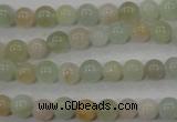 CMG51 15.5 inches 6mm round natural morganite beads wholesale