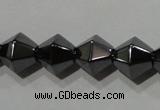 CMH136 15.5 inches 8*8mm faceted bicone magnetic hematite beads