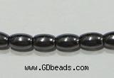 CMH145 15.5 inches 4*6mm rice magnetic hematite beads wholesale