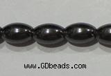 CMH147 15.5 inches 6*9mm rice magnetic hematite beads wholesale