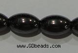 CMH149 15.5 inches 8*12mm rice magnetic hematite beads wholesale