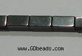 CMH163 15.5 inches 4*8mm cuboid magnetic hematite beads