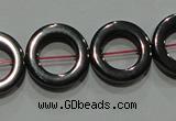 CMH179 15.5 inches 12mm donut magnetic hematite beads wholesale