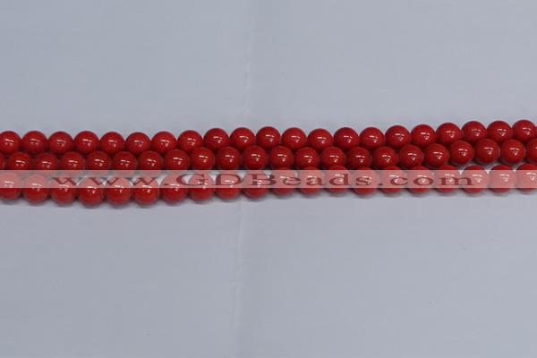 CMJ122 15.5 inches 8mm round Mashan jade beads wholesale