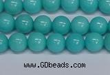 CMJ192 15.5 inches 8mm round Mashan jade beads wholesale