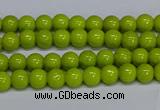 CMJ218 15.5 inches 4mm round Mashan jade beads wholesale