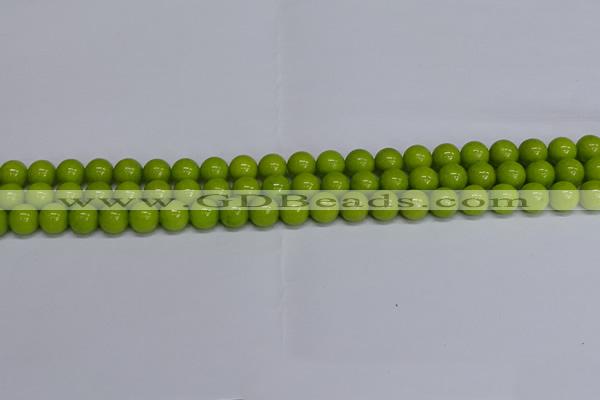 CMJ269 15.5 inches 8mm round Mashan jade beads wholesale