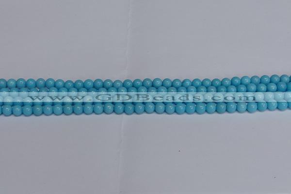 CMJ274 15.5 inches 4mm round Mashan jade beads wholesale