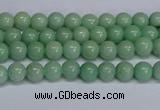 CMJ281 15.5 inches 4mm round Mashan jade beads wholesale