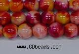 CMJ402 15.5 inches 8mm round rainbow jade beads wholesale