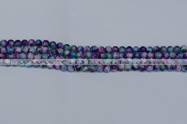 CMJ408 15.5 inches 6mm round rainbow jade beads wholesale