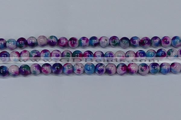 CMJ411 15.5 inches 12mm round rainbow jade beads wholesale