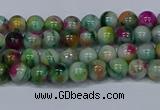 CMJ414 15.5 inches 4mm round rainbow jade beads wholesale