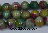 CMJ416 15.5 inches 8mm round rainbow jade beads wholesale