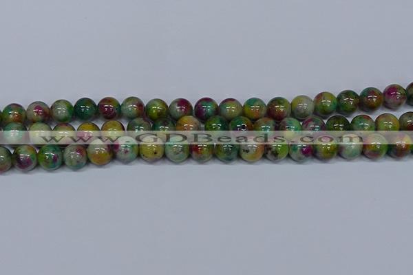 CMJ417 15.5 inches 10mm round rainbow jade beads wholesale