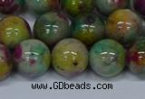 CMJ418 15.5 inches 12mm round rainbow jade beads wholesale