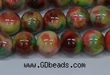 CMJ424 15.5 inches 10mm round rainbow jade beads wholesale