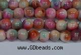 CMJ443 15.5 inches 6mm round rainbow jade beads wholesale