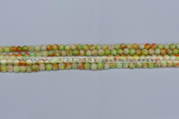 CMJ450 15.5 inches 6mm round rainbow jade beads wholesale