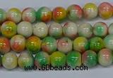 CMJ457 15.5 inches 6mm round rainbow jade beads wholesale