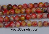 CMJ484 15.5 inches 4mm round rainbow jade beads wholesale