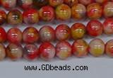 CMJ485 15.5 inches 6mm round rainbow jade beads wholesale