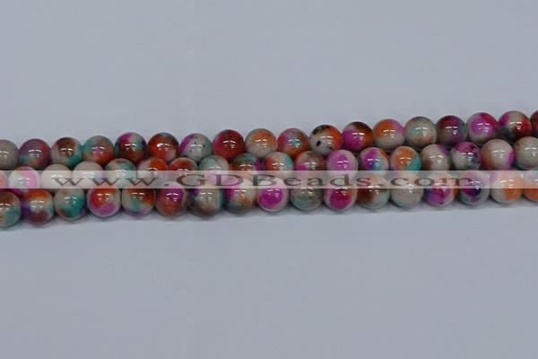 CMJ495 15.5 inches 12mm round rainbow jade beads wholesale