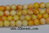 CMJ505 15.5 inches 4mm round rainbow jade beads wholesale