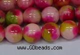 CMJ516 15.5 inches 12mm round rainbow jade beads wholesale