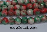 CMJ534 15.5 inches 6mm round rainbow jade beads wholesale