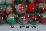 CMJ537 15.5 inches 12mm round rainbow jade beads wholesale