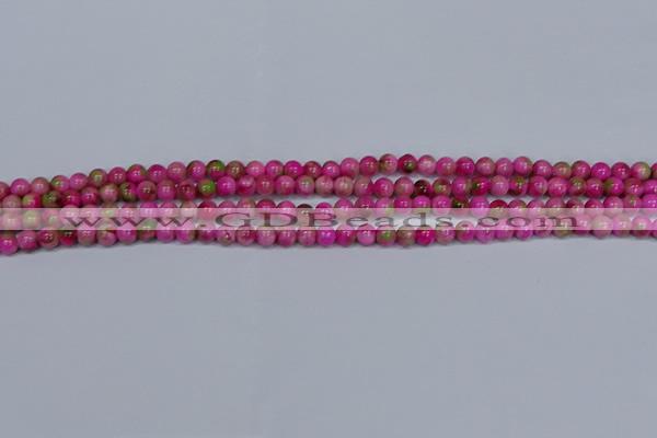 CMJ547 15.5 inches 4mm round rainbow jade beads wholesale