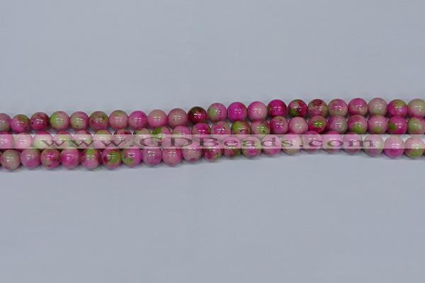 CMJ549 15.5 inches 8mm round rainbow jade beads wholesale