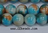 CMJ579 15.5 inches 12mm round rainbow jade beads wholesale