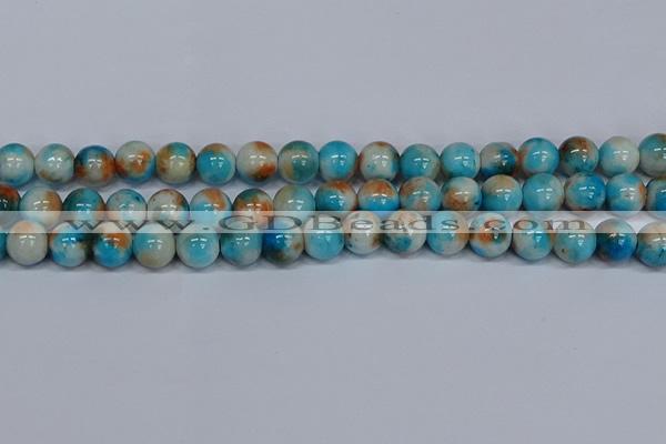 CMJ579 15.5 inches 12mm round rainbow jade beads wholesale