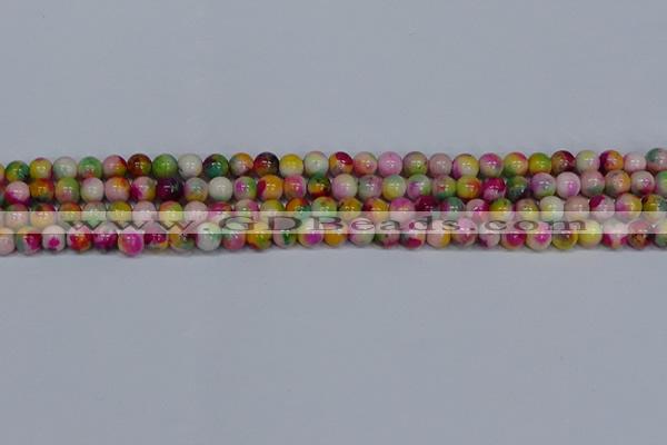 CMJ590 15.5 inches 6mm round rainbow jade beads wholesale