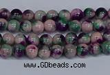 CMJ596 15.5 inches 4mm round rainbow jade beads wholesale