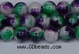 CMJ598 15.5 inches 8mm round rainbow jade beads wholesale