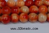 CMJ605 15.5 inches 8mm round rainbow jade beads wholesale