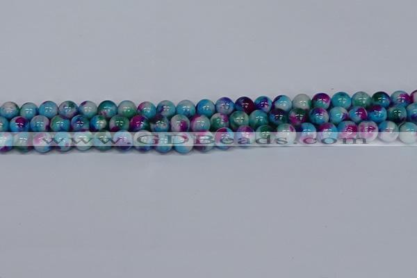 CMJ612 15.5 inches 8mm round rainbow jade beads wholesale