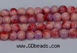 CMJ617 15.5 inches 4mm round rainbow jade beads wholesale