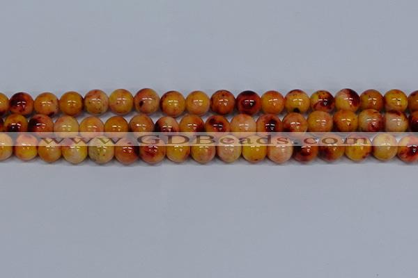 CMJ649 15.5 inches 12mm round rainbow jade beads wholesale