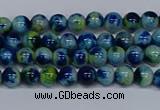 CMJ666 15.5 inches 4mm round rainbow jade beads wholesale