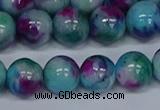 CMJ691 15.5 inches 12mm round rainbow jade beads wholesale