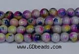 CMJ708 15.5 inches 4mm round rainbow jade beads wholesale