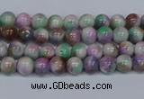 CMJ715 15.5 inches 4mm round rainbow jade beads wholesale