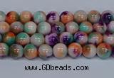 CMJ722 15.5 inches 4mm round rainbow jade beads wholesale