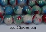 CMJ732 15.5 inches 10mm round rainbow jade beads wholesale