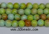 CMJ737 15.5 inches 6mm round rainbow jade beads wholesale