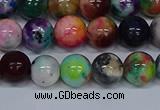 CMJ753 15.5 inches 10mm round rainbow jade beads wholesale